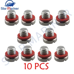90340-08002-00 Stainless Steel Plug, Marine Screw For Yamaha Outboard Motor Boat Engine Parts 90340-08002
