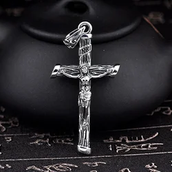 Fashionable Income Jesus Cross Necklace Exquisite Men's Vintage Cross Pendant Pendant God's Lucky Girl Gift Christmas Gift