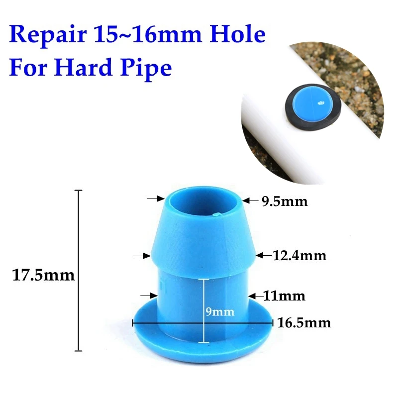 5~200pcs 12mm Hose Plug PE PVC Pipe Hole Repair Connectors Garden Irrigation Watering System Hose End Cap