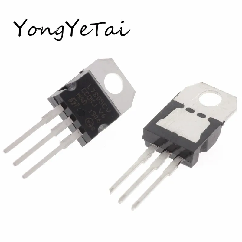 

L7805CV straight plug transistor 5V L7805 three-terminal regulator TO-220