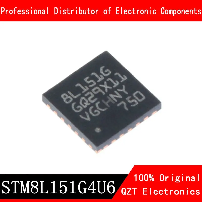 5 unids/lote nuevo original STM8L151G4U6 STM8L151 UFQFPN28 microcontroller MCU