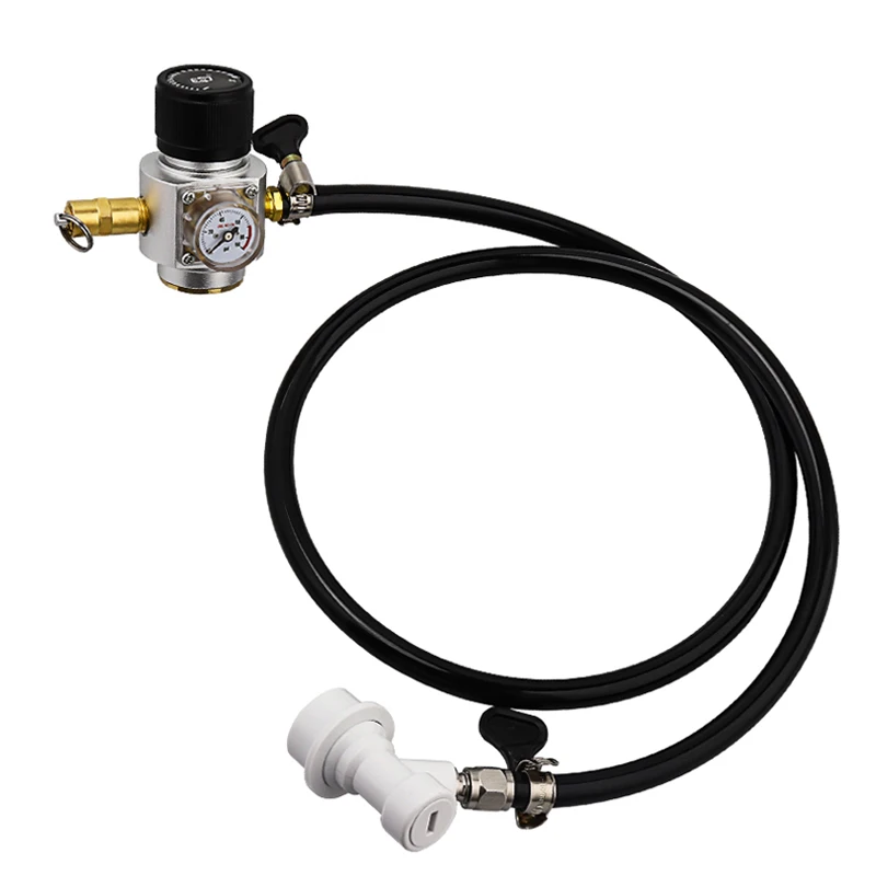 Zespół przewodu gazowego do piwa gazowanego, woda gazowana 0-90 PSI Regulator CO2 i rurka PVC oraz blokada kulowa Piwo domowe Produkcja wina