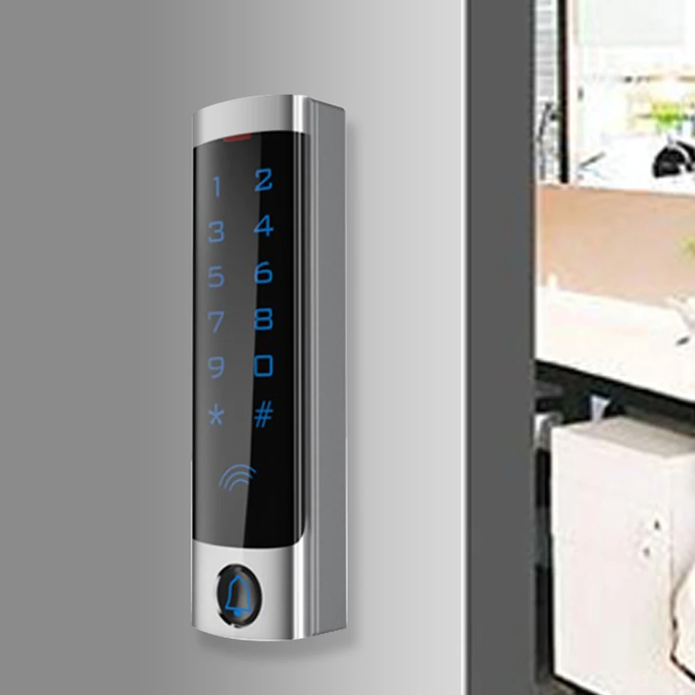 Access Lock Waterproof RFID Touch Keypad Access Control System Door Lock Metal Case 125KHz EM Card  Door Entry