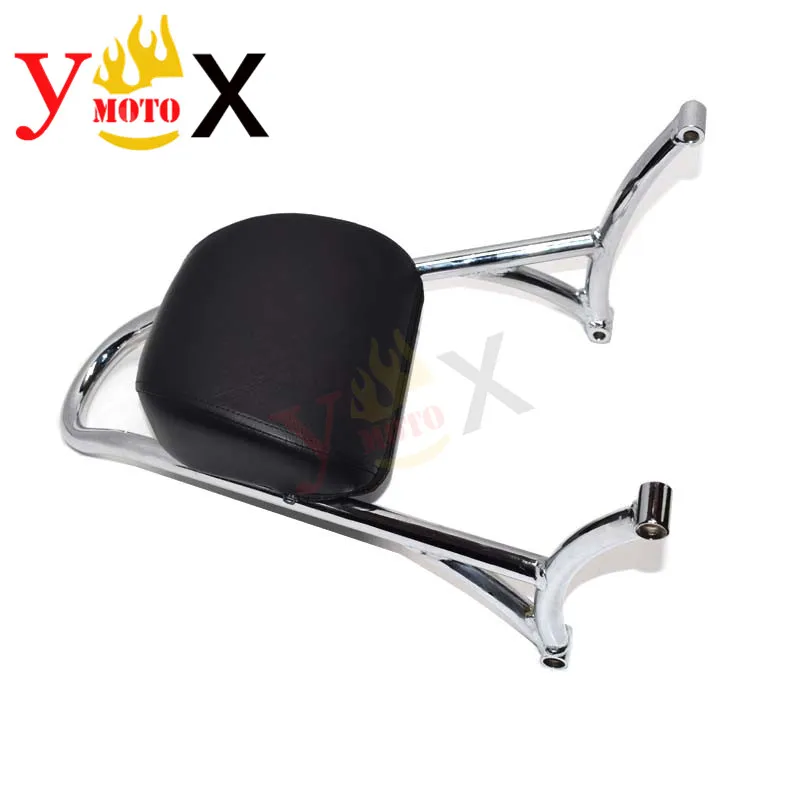 Rear Short Sissy Bar Passenger Backrest Bracket Rail W/ Pad For Harley Sportster XL Iron 883 1200 48 XL1200X 72 XL1200V 2004-17