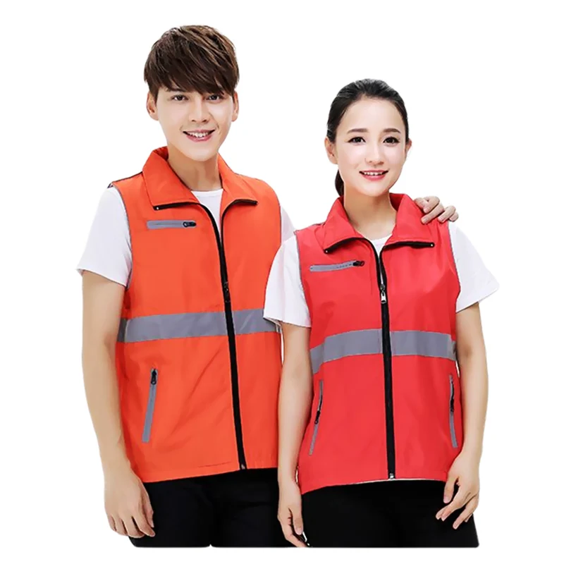 High Visibility Reflective Vest Volunteer Worker Running Reflective Safety Clothing Workplace Road Warning Clothes Coverall