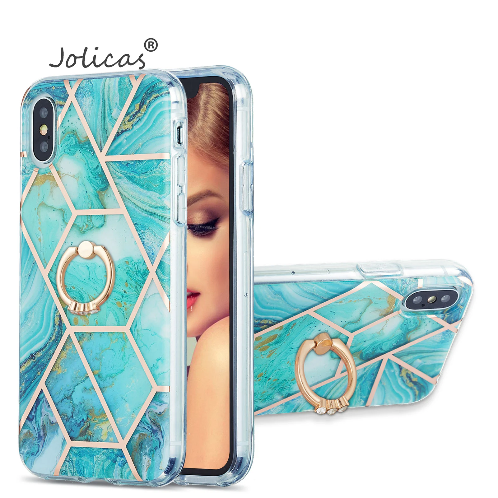 New Phone Accesories Cover For etui Apple iPhone X Plain Carcasa Soft IMD Cases Bag Apple iPhone coque XS X Max XR Glitter Case