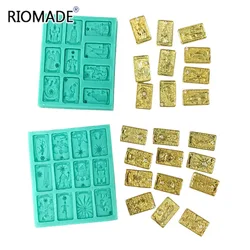 Tarot Silicone Fondant Mold Chocolate Dessert Baking Cake Decorating Tools Resin Handmade Making Mould Bakeware Kitchen Form