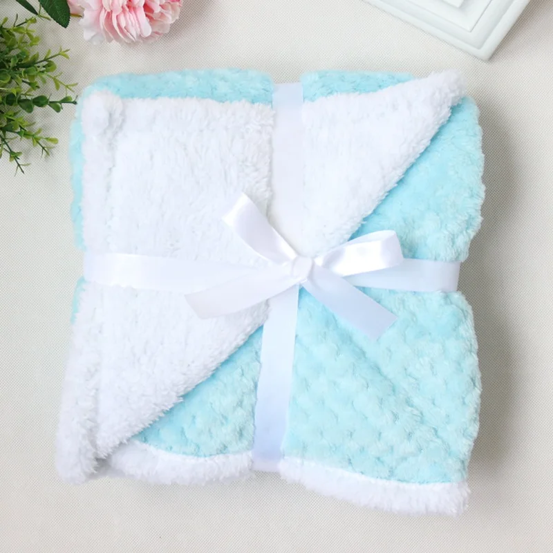 Baby Blankets Cozy Newborn Swaddle Stroller Bedding Wrap Coral Fleece Infantil Boys Girls Receiving Blanket Children Quilts