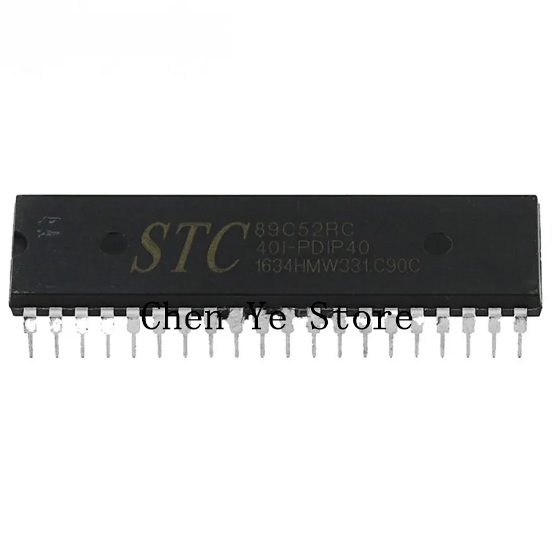 STC89C52RC-40I-PDIP40 STC89C52RC DIP-40 100% NEW Original 89C52 Program Download MCU Enhanced Single Chip In-Line Microcomputer