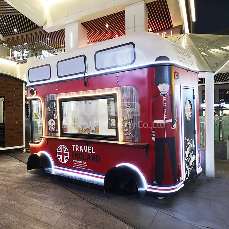 음식 카트 모바일 핫도그 아이스크림 카트 거리 빈티지 음식 자동차 전기 식품 트럭 전체 주방 장비 판매