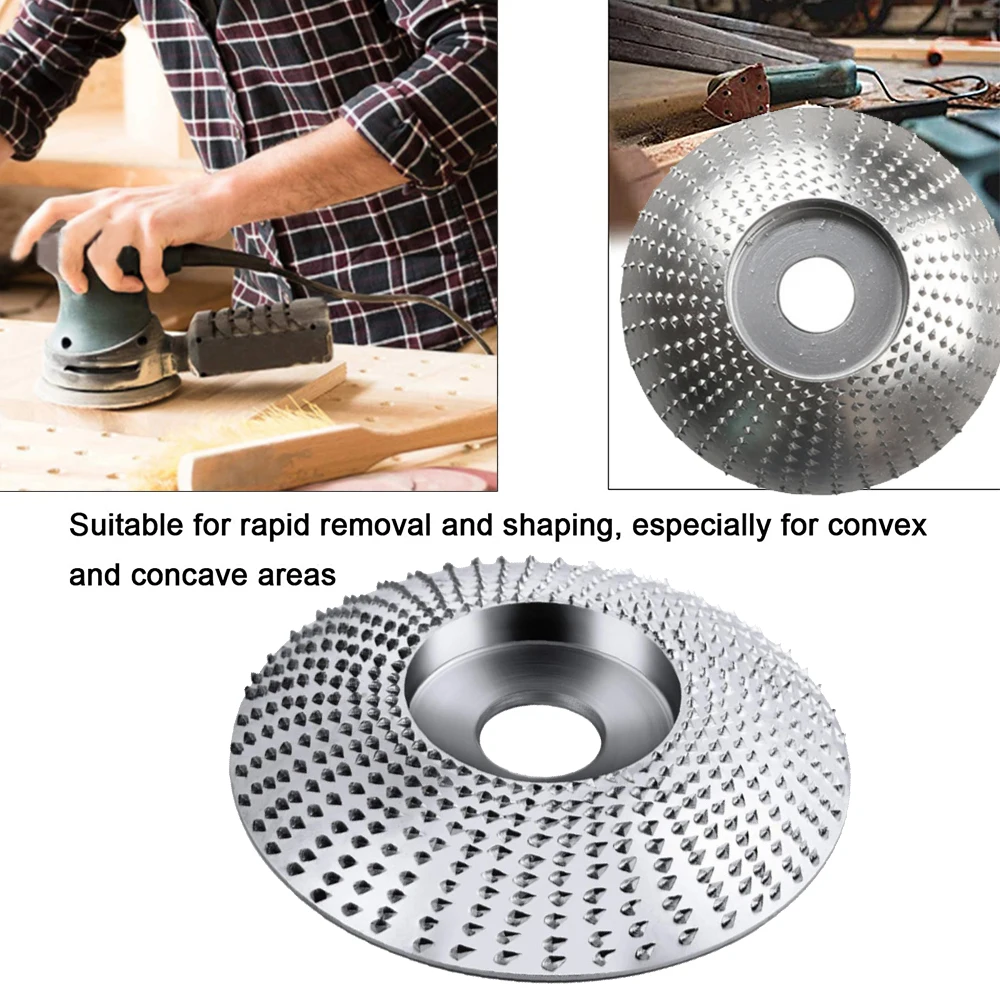 85mm Angle Grinder Wood Carving Disc Woodworking Sharpening Grinding Wheel Abrasive Tool Sanding Disc for 16mm Bore Grinder