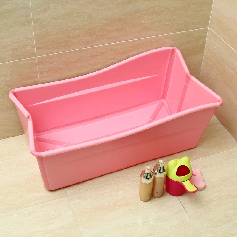 Baby Folding Bath Dolphin Plastic Plug Prevents Water Leakage Food-grade Raw Materials Safe Healthy Not Take Up Space Baby Tubs