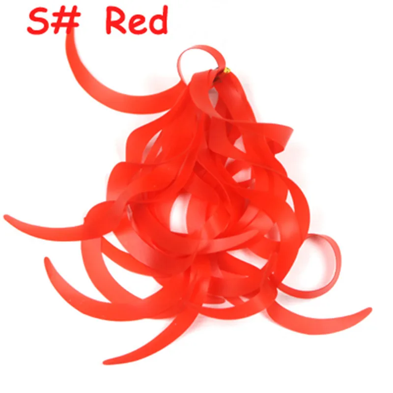 100pcs Multiple Color Silicone Lure Skirt Trailers Integrated Spinnerbait Buzzbait Rubber Jig Lures Material