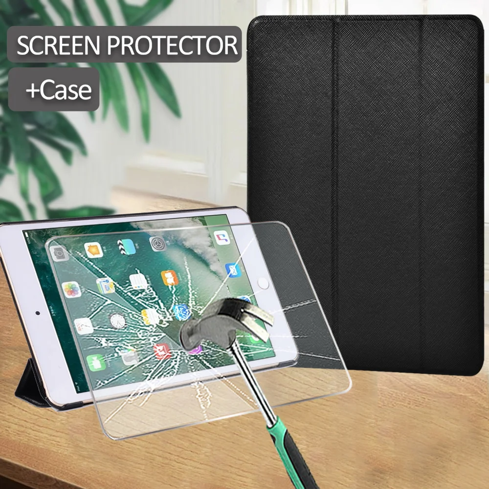 

For Ipad Mini 5 4 3 2 1 Case Leather Stand Smart Tablet Cover for IPad Mini 4 Case Mini 5 2019 Protective Shell+Screen Protector