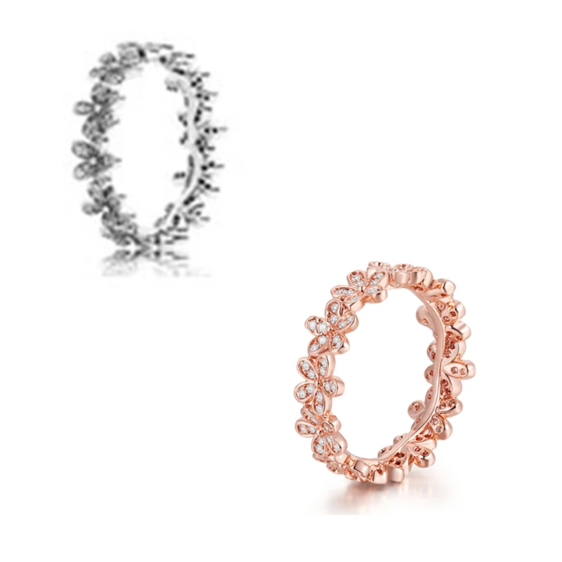 

Ослепительное женское кольцо с бриллиантами розы и прозрачного циркона для изготовления ювелирных изделий 925 Оригинальные Серебряные украшения женское Подарочное кольцо для макияжа