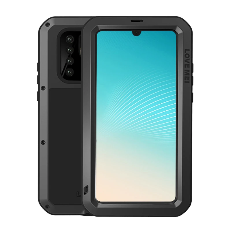 Full Body Protective Case For Huawei P60 P50 P30 P40 Pro Lite Mate 60 50 40 30 Phone Gorilla Glass Metal Armor Shockproof Cover