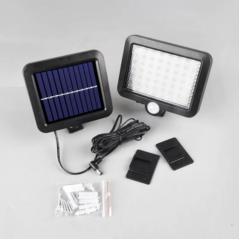 Imagem -05 - Conduziu a Luz Solar ao ar Livre Sensor de Movimento Recarregável Lâmpada Parede de Emergência à Prova Impermeável Água Led Luz para Rua Jardim Varanda 128cob