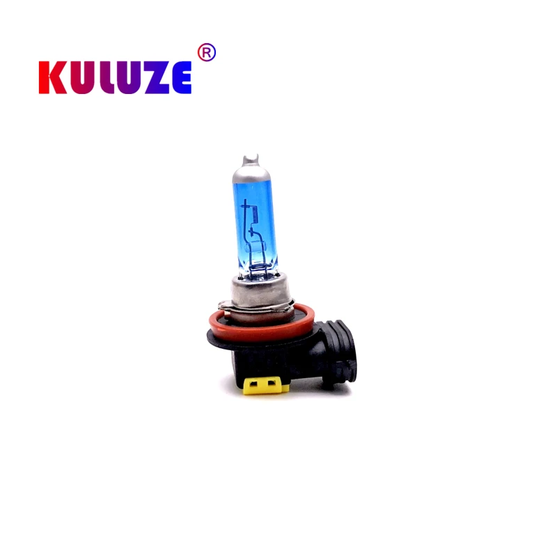 Lampu kabut Quartz kaca, bohlam cahaya depan mobil Super putih PGJ19-1 kekuatan tinggi 12V 55W 2 buah H8 12V 35W