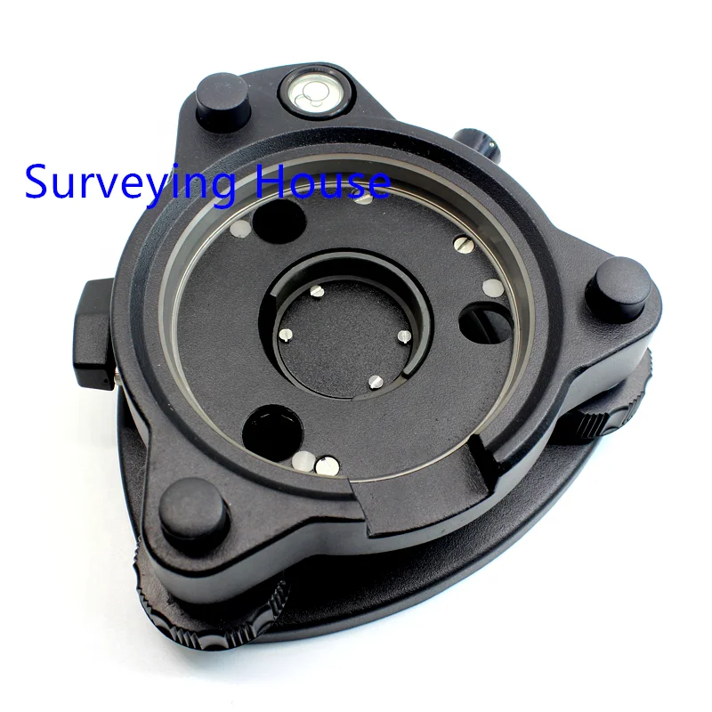 

Lei ca Three JAW Adapter Black Tribrach GDF102 Optical Plummet for Total Station Surveying Prism