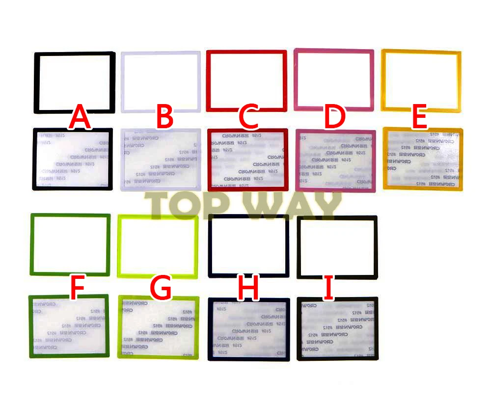 1 مجموعة الملونة العلوي LCD غطاء شاشة أسفل الغطاء السفلي عدسة بلاستيكية استبدال ل DS لايت ل NDSL لعبة وحدة التحكم