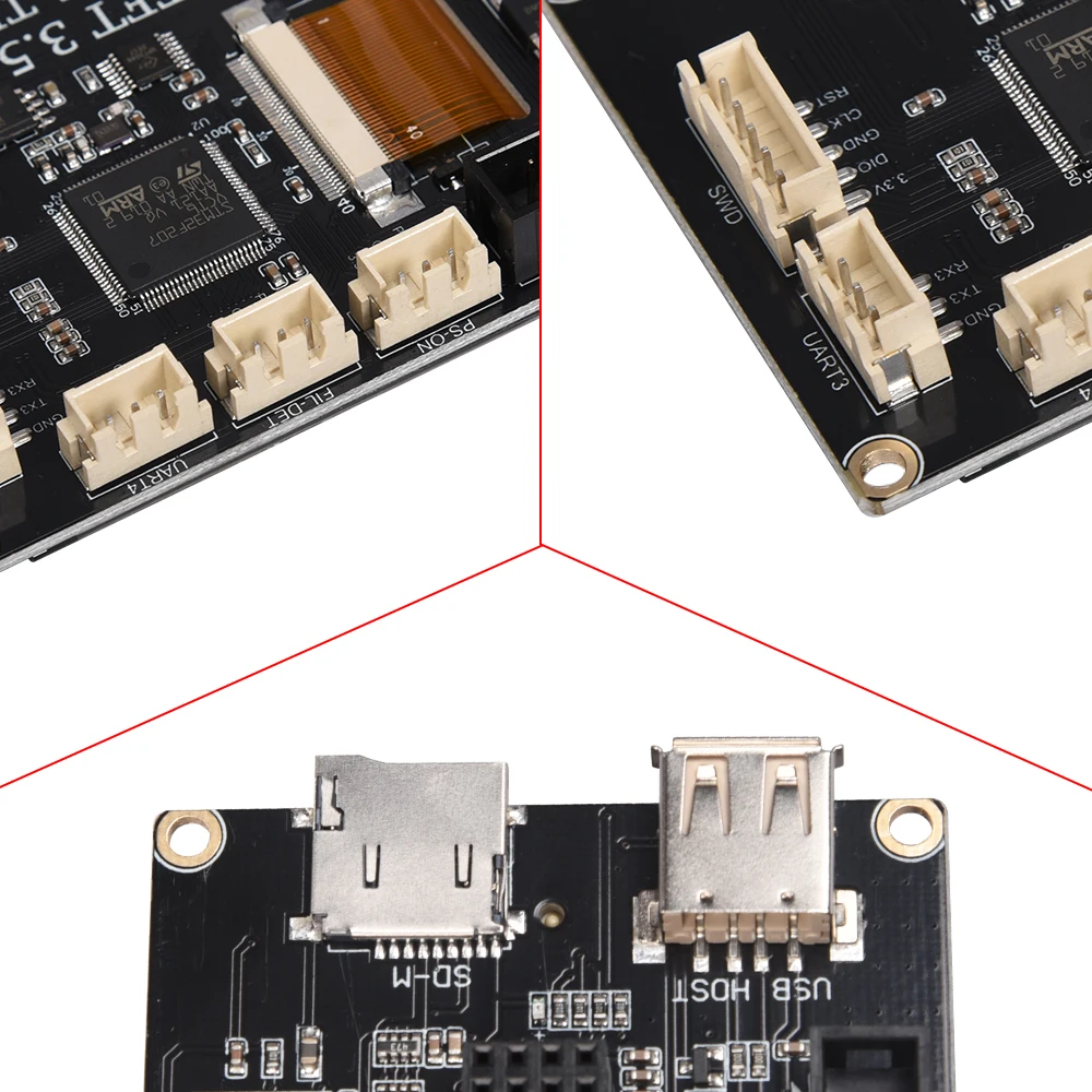 BIQU B1 TFT35 V3.0 Full Color Display Upgrade Assembly MKS Touch Screen 12864 LCD Display Insert SD Card For B1 3D Printer