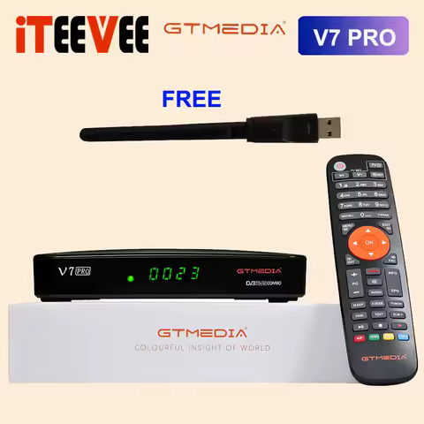 3PCS New HD Decoder GTMEDIA V7 PRO CA Set Top Box DVB-S S2 S2X DVBT T2 Combo Satellite Receiver Support MARS IKS
