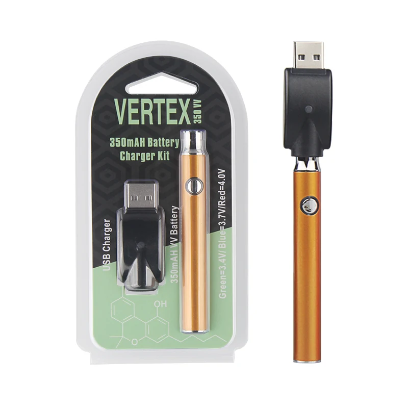 Preheat VERTEX 510 nitka baterie tlačítko přizpůsobit elektrické napětí 350mah eulerovo císlo cigareta poupě CBD náboj vhodný ce3 vape odpařovač