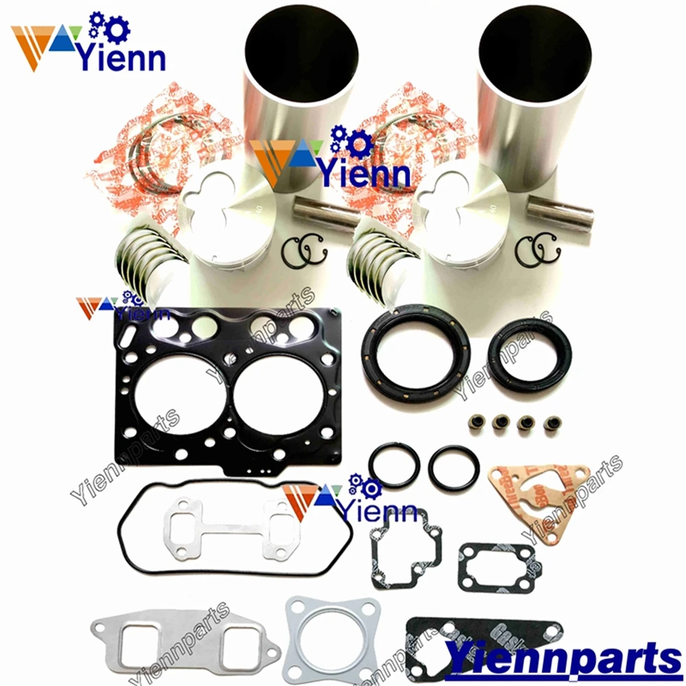 

For Yanmar 2TN66 Overhaul Rebuild Kit With Valve Cylinder Liner Piston Kit With Ring Bearing Set Full Gasket DGW200M Engine