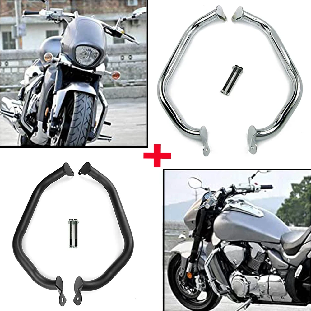 32mm Tube For SUZUKI BOULEVARD Intruder M800R M109R VZR1800 06-23 Engine Guards Highway Crash Bars Bumper Protectors Stunt Cage