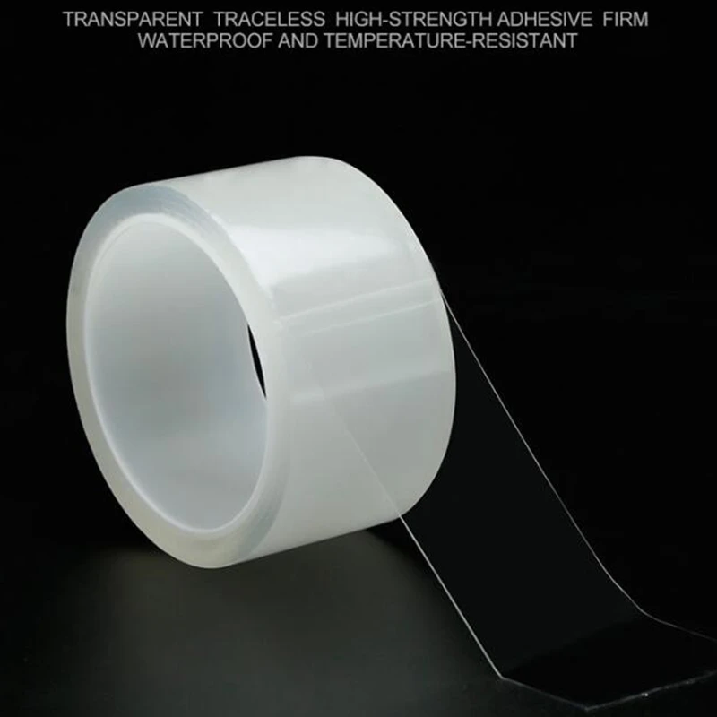 

Nano Strong Waterproof Tape Kitchen , Mildew, Oil, Bathroom Mesa Toilet Gap Self-adhesive Transparent Single Face Sealing Strip