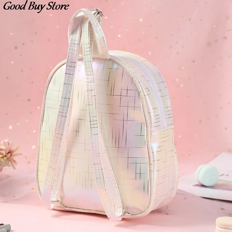 Cute Unicorn Mochilas Waterproof School Bag Jelly Backpack Children Kids Lovely Animal Laser Backpacks Fashion Cartoon Purse