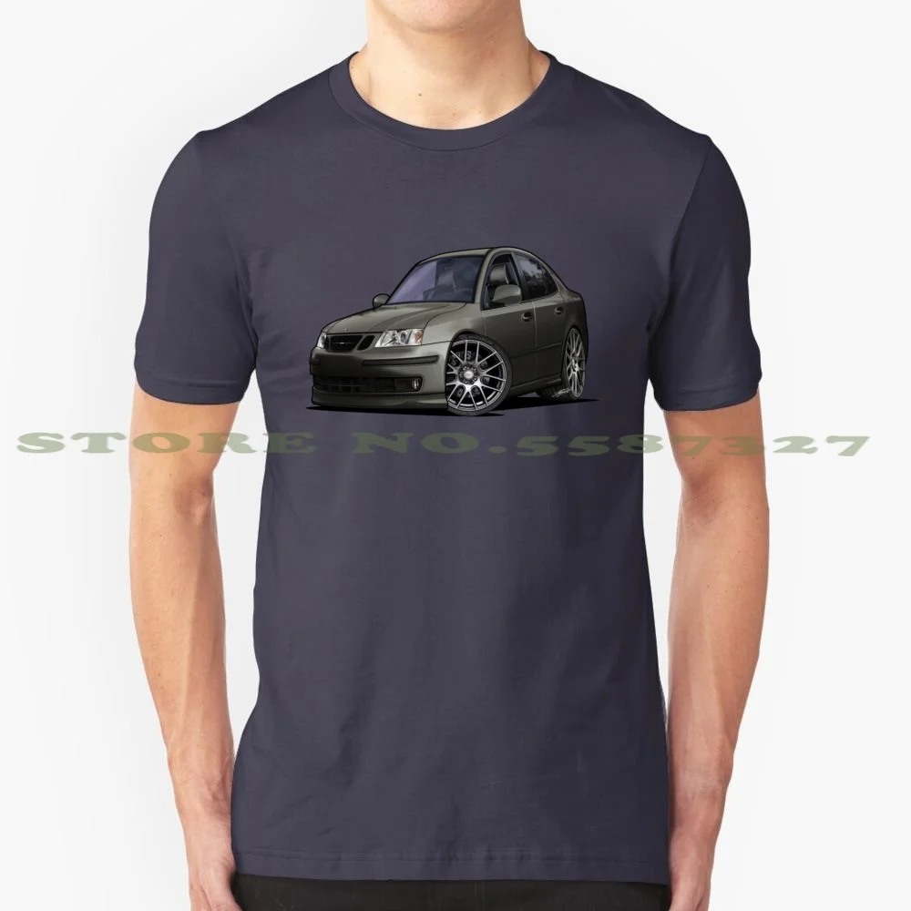 Saab 9-3 Aero 100% Cotton T-Shirt Saab93 Nation Stance Swede Speed Nuts Aero