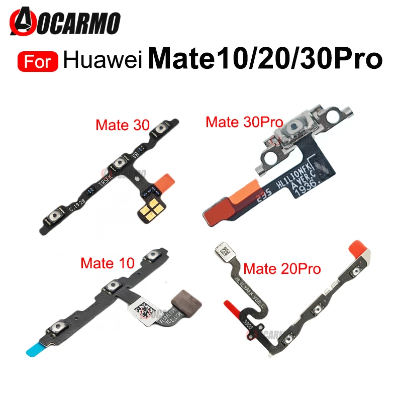 

Power On Off Volume Buttons Flex Cable For Huawei Mate 10 20 30 Pro 30P 10Pro Repair Replacement Parts