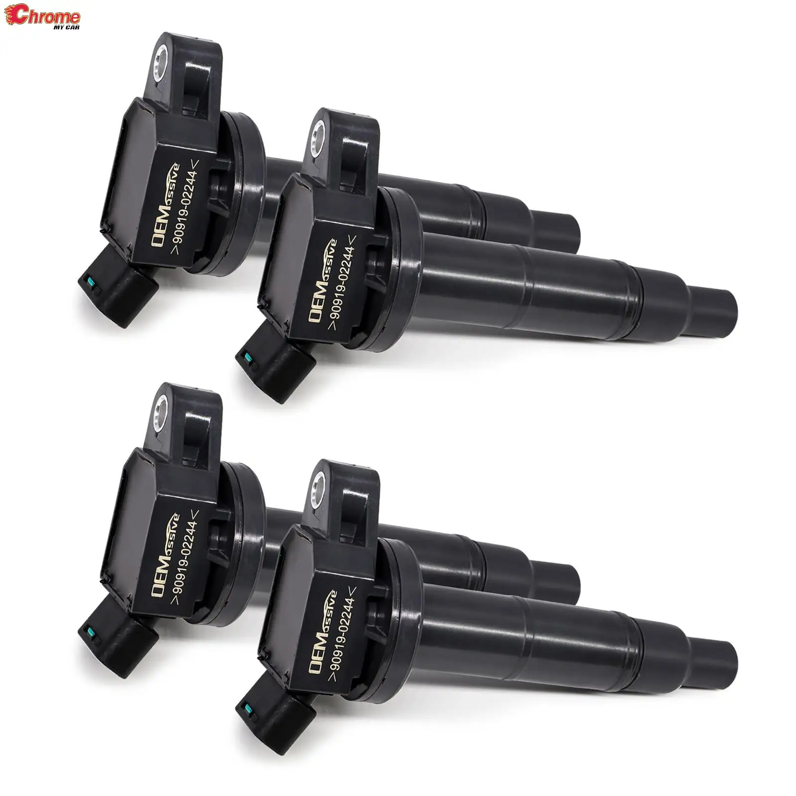 

4x Car Engine Ignition Coils Accessories For Scion tC xB Pontiac Vibe Toyota Camry Corolla Lexus HS250h 90919-02243 90919-02244