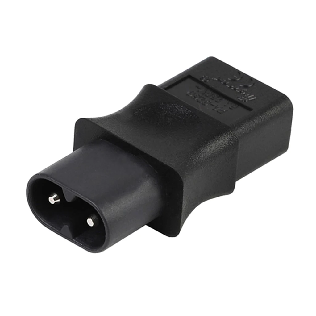 IEC 320 C8 Male To IEC 320 C9 2 Pin Female   Adapter 6A /250V