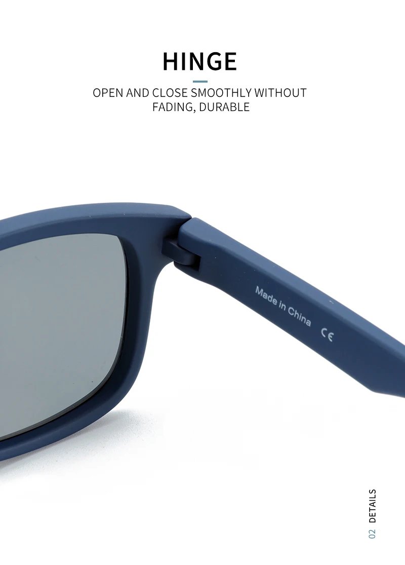 ZENOTTIC TR90 Polarisierte Sonnenbrille für Herren, Fahrer-Fahrer-Sonnenbrille, klassische quadratische Spiegel-UV400-Schutz-Sonnenbrille – Detail 6