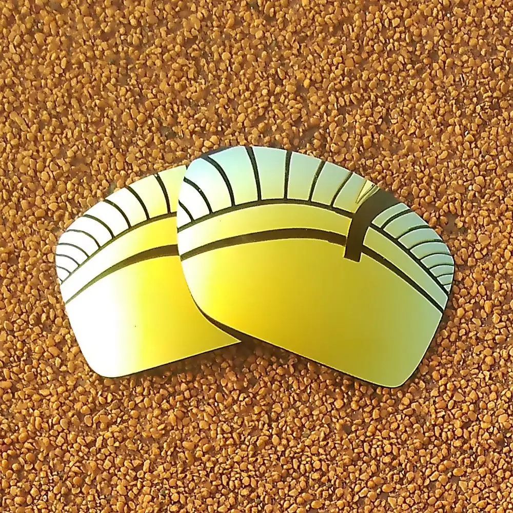 

24K Gold Mirrored Polarized Replacement Lenses for Big Taco Sunglasses Frame 100% UVA & UVB