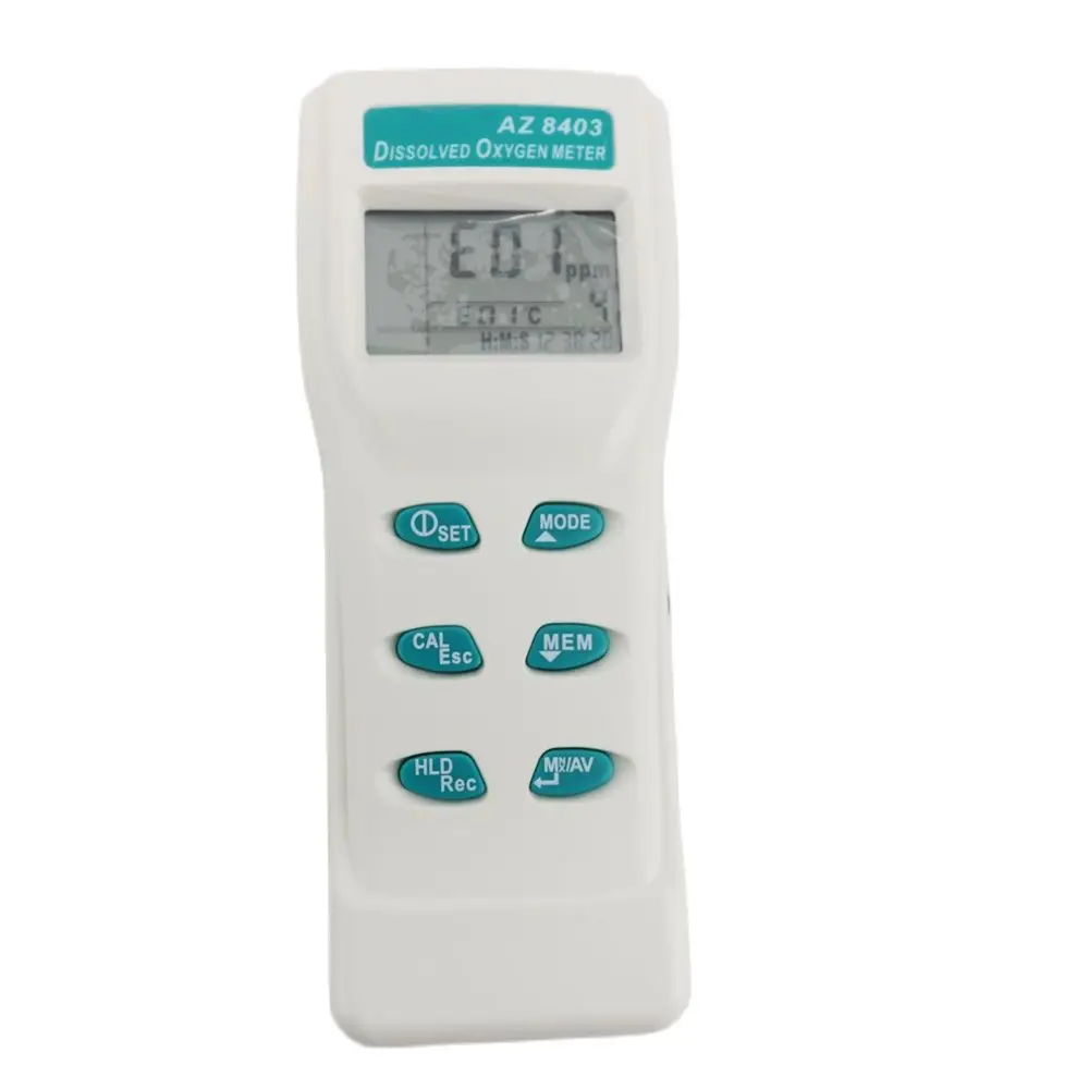 AZ8403 Digital Water Dissolved Oxygen Tester Liquid DO Meter Range 0-199.9% Fishpond Oxygen Tester