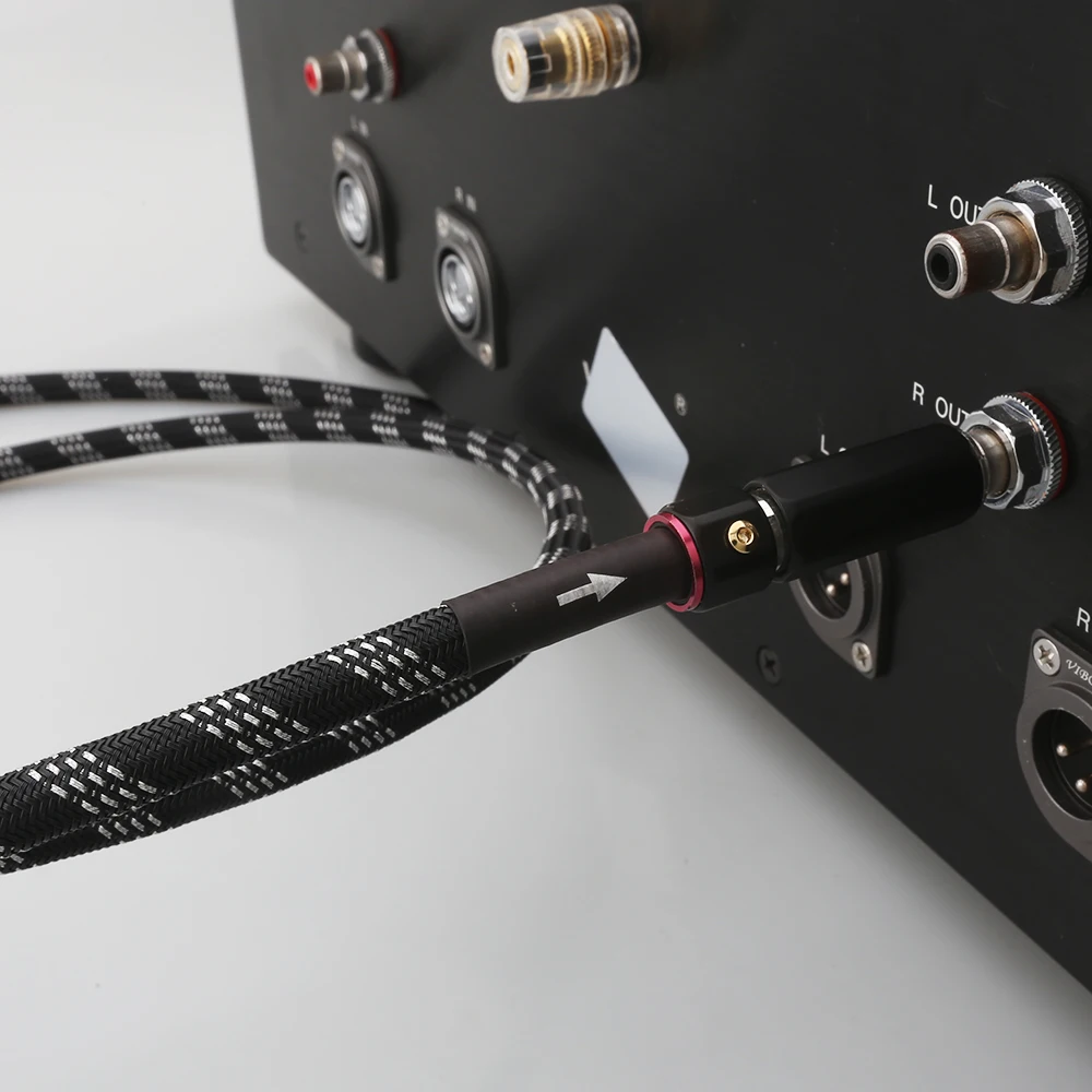 1PCS 75Ohms Silver-plated copper Professional HD digital coaxial Cable Self-locking RCA to RCA Audio cable For DAC TV / 0.2M- 5M