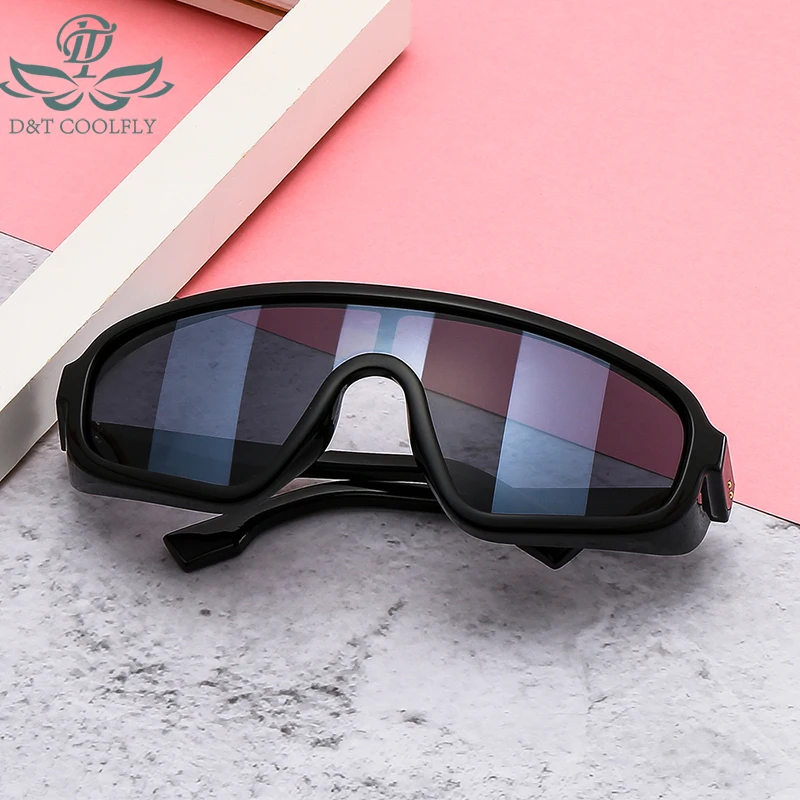 D&T 2021 New Goggle Trend Sunglasses Men Women Fashion Protect Eyes Sports Brand Designer PC Lens Frame Travel Sunglasses UV400