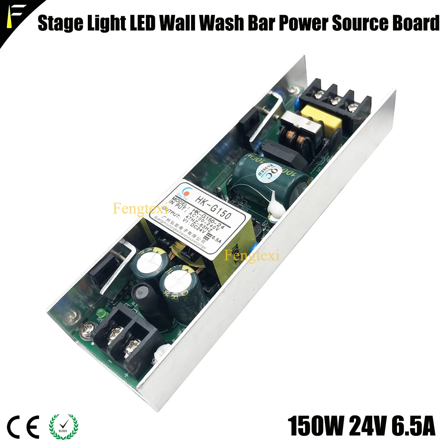 Wedding Stage RGBW Led Flood Wall Wash Light Bar 150w 24v 6.5A Power Source Board Supply Parts Replacement Slim Power Board