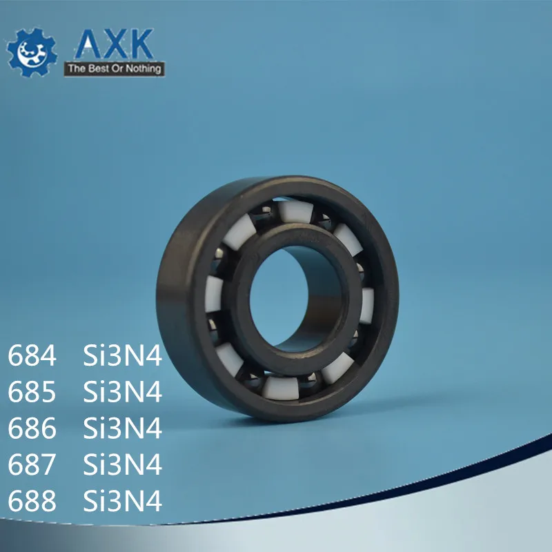 

684 685 686 687 688 Full Ceramic Bearing ( 1 PC ) 4*9*2.5 mm Si3N4 Material 684CE All Silicon Nitride Ceramic Ball Bearings