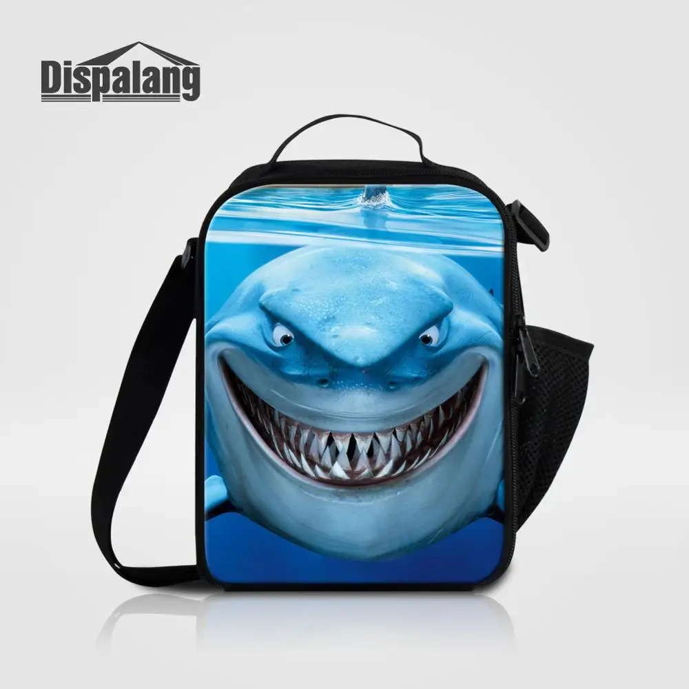 

Dispalang Children Cooler Lunch Bag Animal Shark Dolphin Printing Food Storage Bags For Student Women Messenger Bag For School