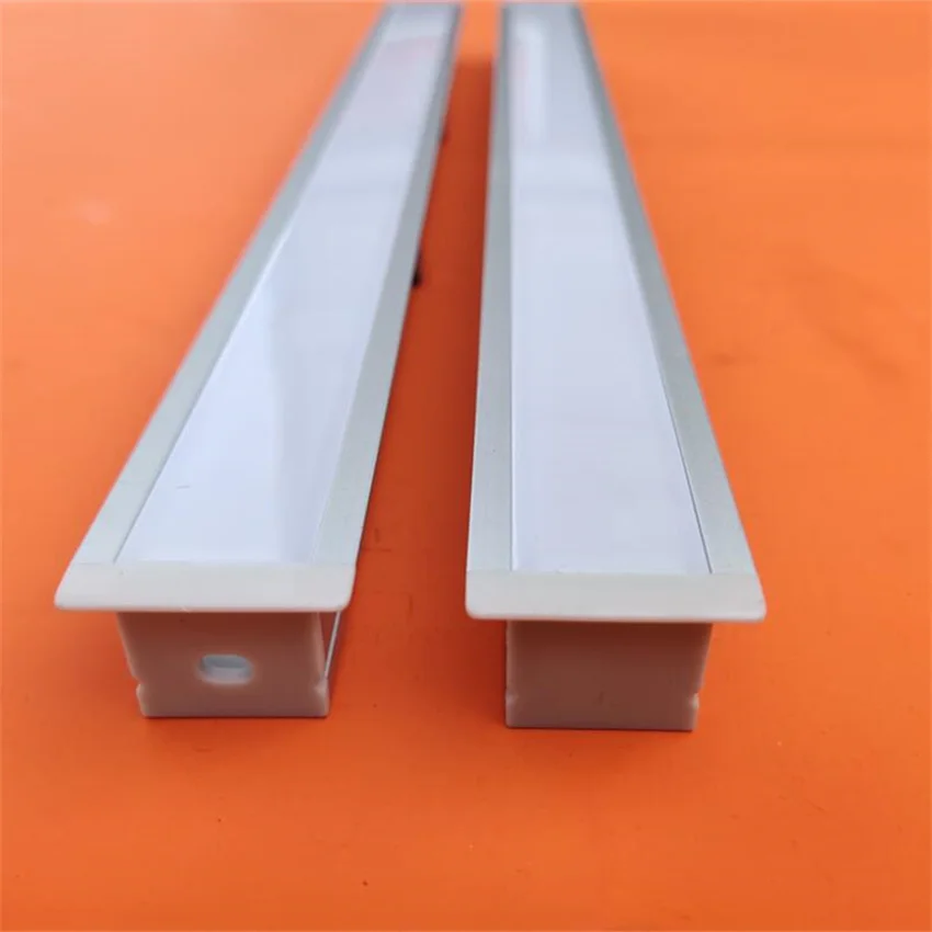 

Free Shipping 1m/pcs high quality aluminunm profile with milky cover and end caps