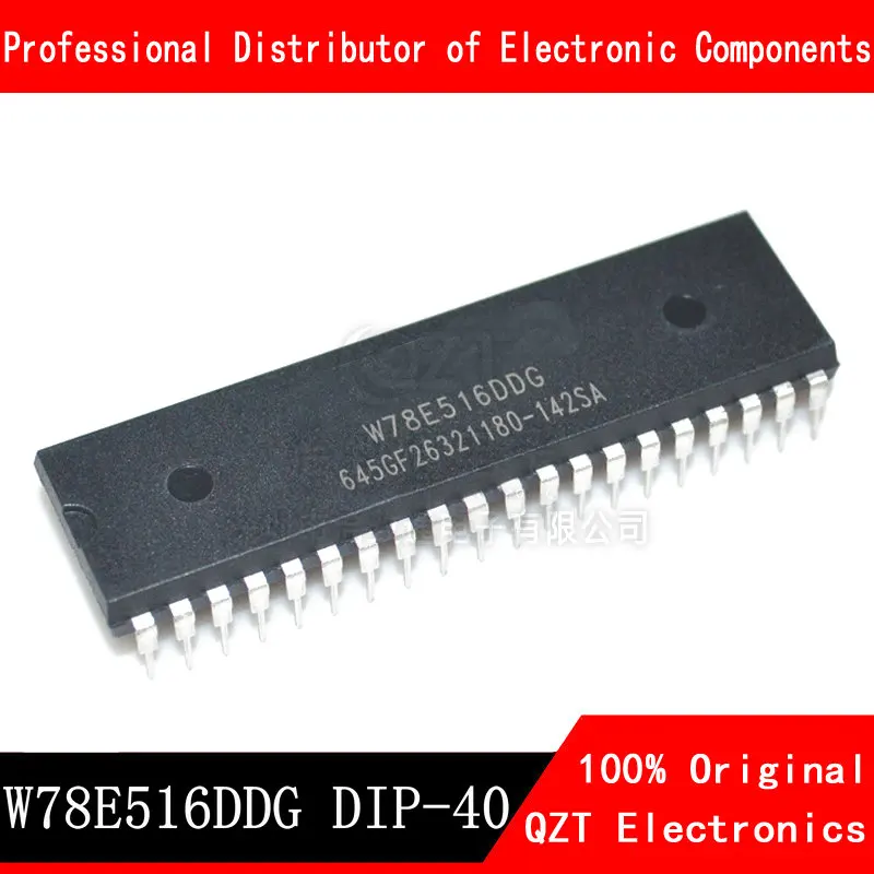 Chip controlador W78E516DDG W78E516 DIP-40, nuevo y original, 10 unids/lote, en Stock