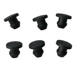 Black Solid Silicone Rubber Caps T Type Plug Cover Snap-on Gasket Blanking End Seal Stopper 2.5mm-14mm