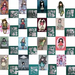 ZENRA Lovely Girl Steel Metal Cutting Die Stencils Knife Mould For DIY Paper Card Making Decorative Scrapbook No1-No16