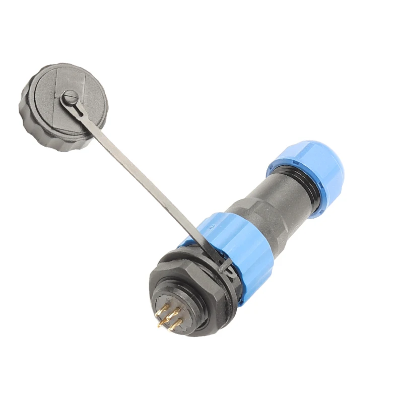 SP16 IP68 Waterproof Connector Male Plug & Female Socket 2/3/4/5/6/7/8/9 Pin Panel Mount Wire Cable Connector Aviation Plug