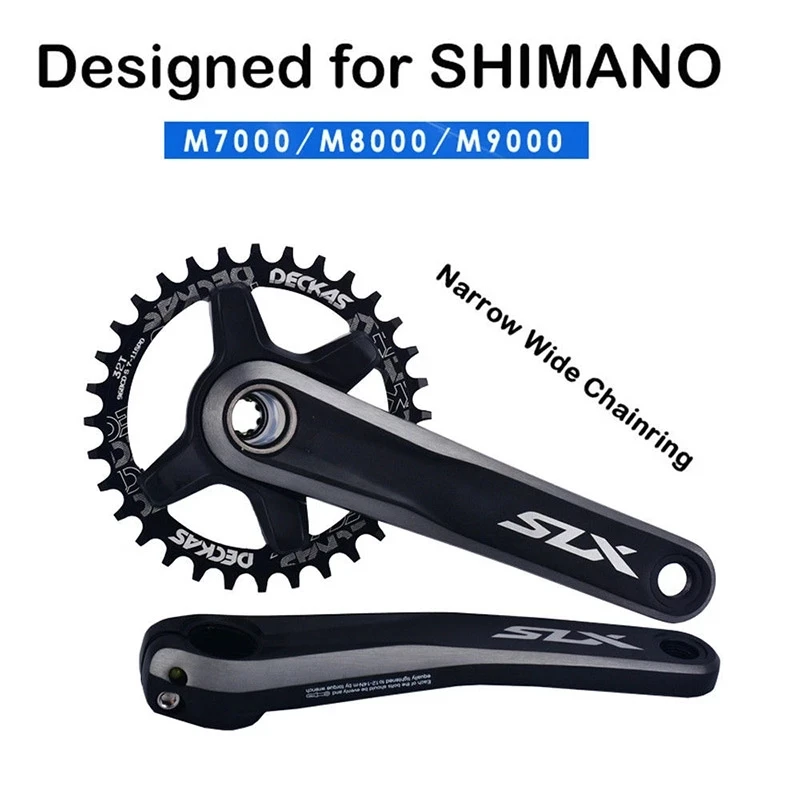 DECKAS 96BCD 40T 42T 44T 46T 48T 50T Asymmetric Round Bike Chainring MTB Crown Bicycle Crankset Fit M6000 M7000 M4100 M5100