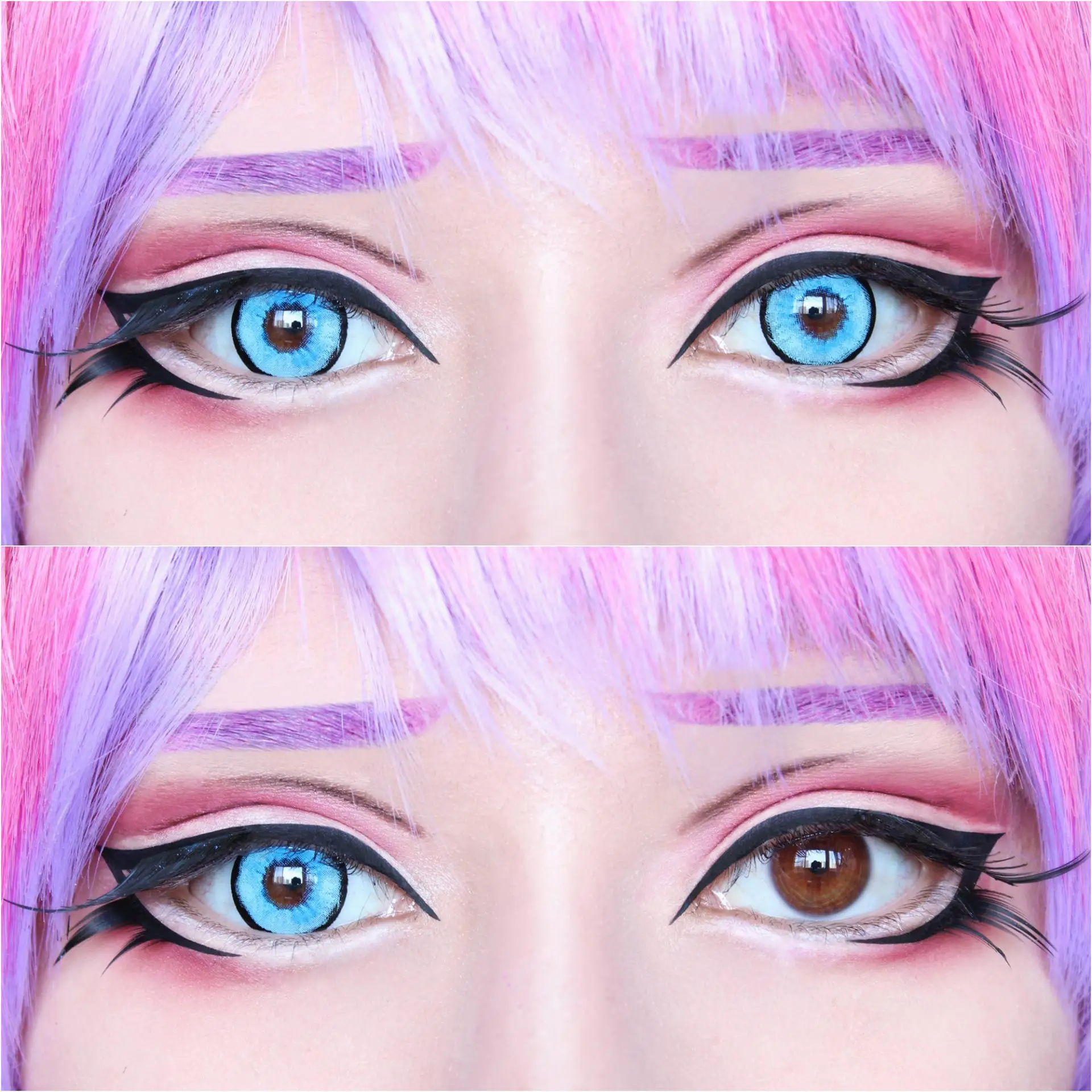 UYAAI 2pcs/Pair Yearly lenses anime Soft Lenses Multicolored Lenses Cosplay Gojo Satoru Blue lenses Hollween Beauty Makeup